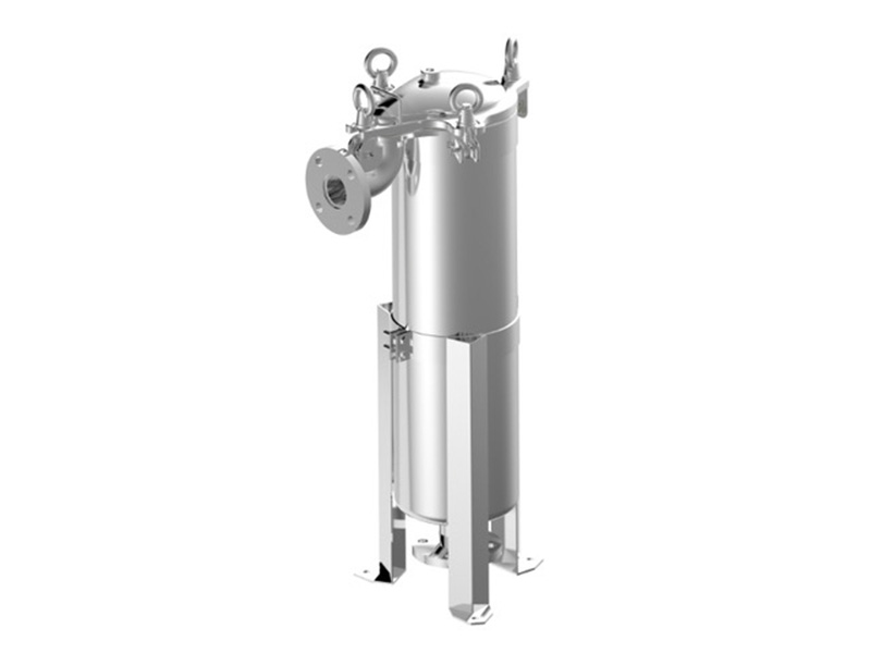 Single bag filter housing