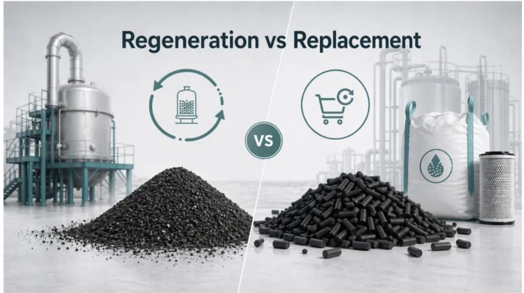 Industrial Activated Carbon Lifecycle Evaluating Regeneration vs. Replacement