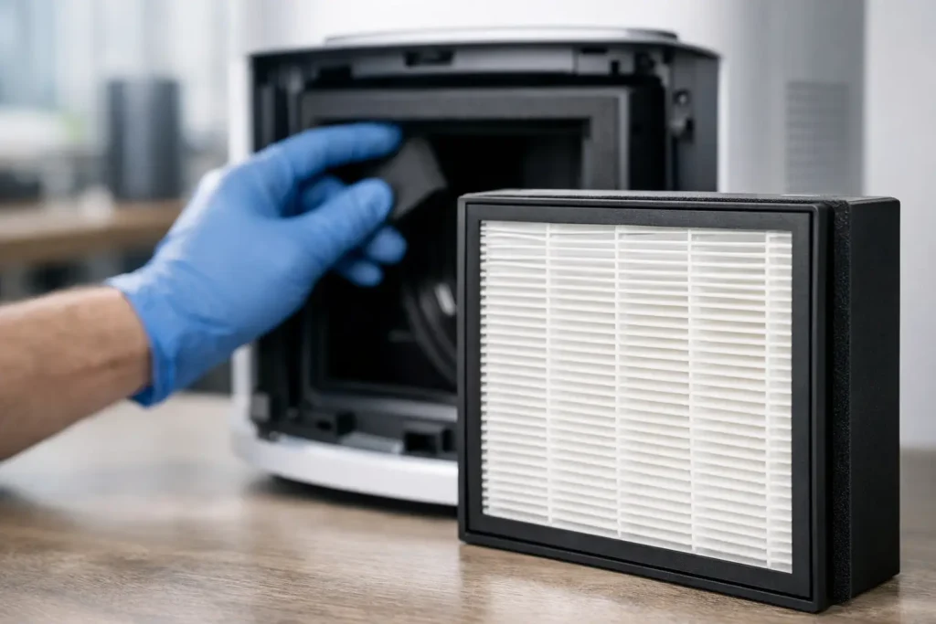 HEPA Replacement Filter Fit and Seal Risk
